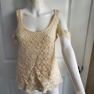 Mason + Mackenzie Cream Lace Top